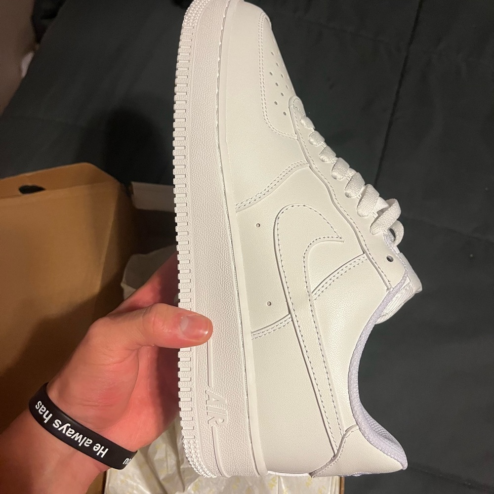 Nike Air Force 1 Low White Sneakers - Picture 5 of 6